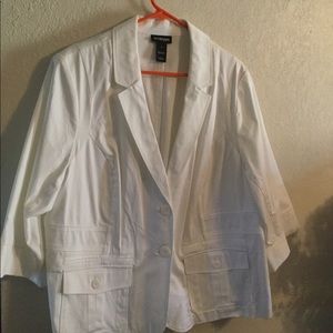 Lane Bryant white jacket. Size 26